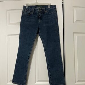 Lauren Ralph Lauren Dark Blue Women's Straight Leg Jeans Size 10P